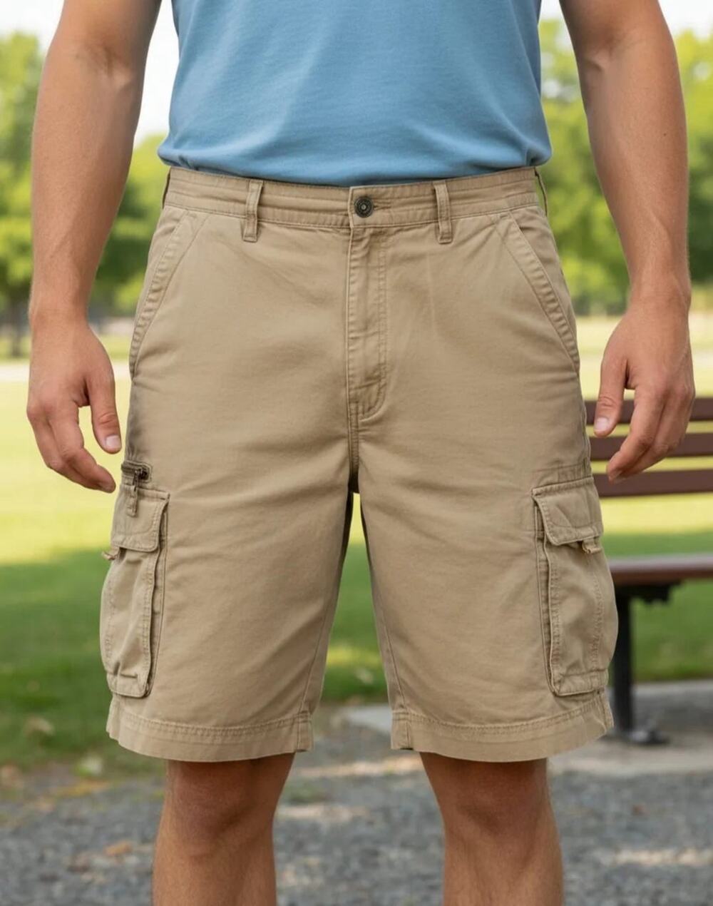 Columbia Men’s Shorts Cargo Outdoors Khaki Size 38